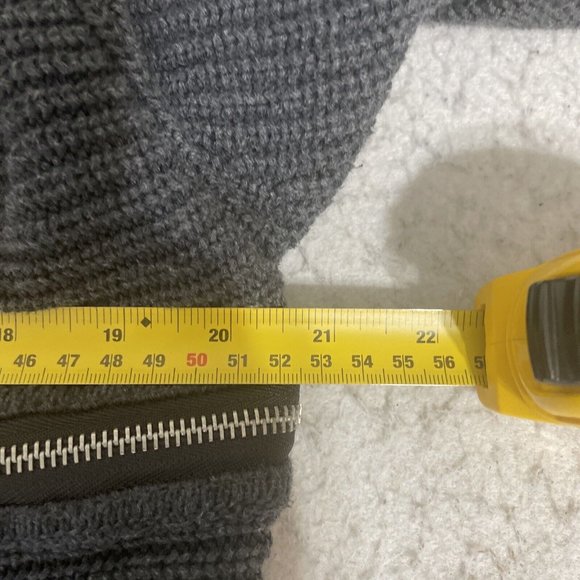 Rock and Republic Cardigan Sweater Womens Medium Chain Knit Zippers Long Sleeve - Picture 11 of 12